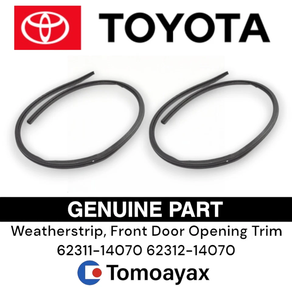 62311-14070 62312-14070 Toyota Supra JZA80 Weatherstrip puerta delantera genuina OEM Foto 1 de 1