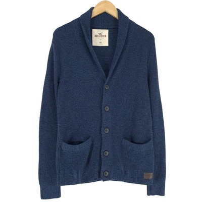Suéter Jersey Hollister Vintage Hombre Cárdigan Azul Algodón Mk2 Talla XS Foto 1 de 4