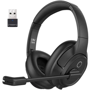 Bluetooth Headsets with Microphone & USB Dongle, 30 Hours Talk Time & 33ft Ra... - Picture 1 of 8
