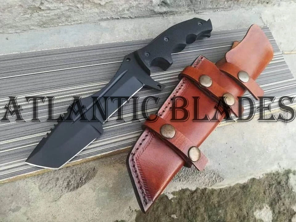 Заказ ручной работы D2 стали охоты трекер нож с порошковым покрытием, Skinners - Изображение 1 из 1