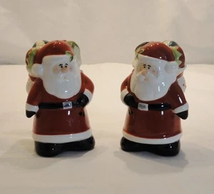 Juego de saleros y pimenteros Navidad en julio Papá Noel a juego de pie alto - Imagen 1 de 8