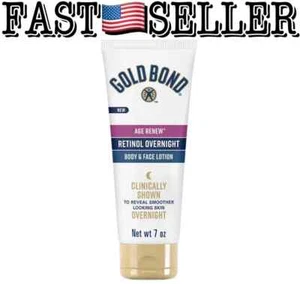 Gold Bond Age Renew Retinol Lotion Youthful Skin Overnight 7oz (198g) - Picture 1 of 1