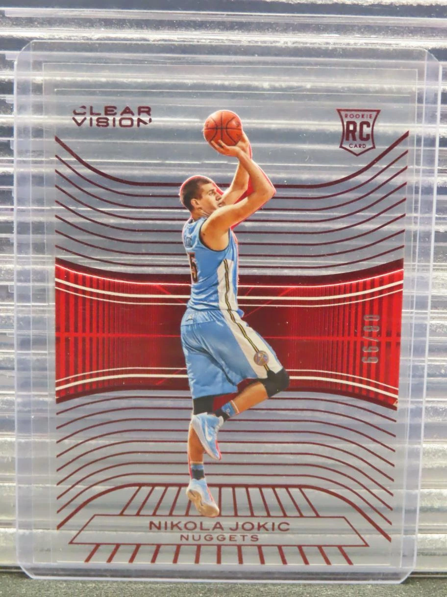 2015-16 Clear Vision Nikola Jokic Red Rookie Card RC #/99 Nuggets