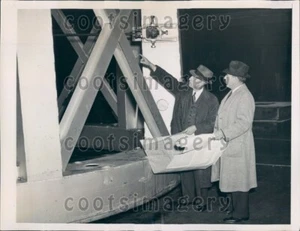 1936 Support Structure For Mount Palomar Observatory CA Press Photo - Picture 1 of 2