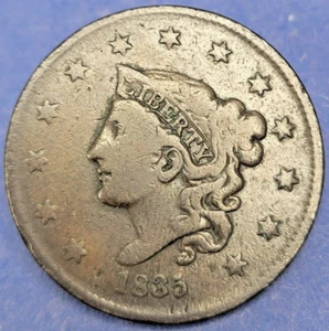 1835 Krönchenkopf großer Cent 1c, Kopf von 1836 - Bild 1 von 2
