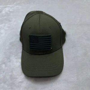 Condor Hat Mens Small Medium Green Fitted Operator American Flag Patch NWT - Picture 1 of 8