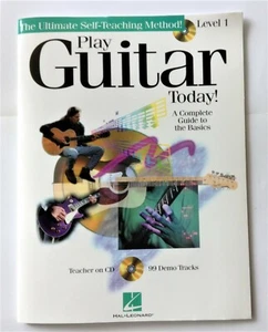 NEW!! Play Guitar Self Teaching CD Level 1 - 99 Demo Tracks Guide Basics Lessons - Picture 1 of 7