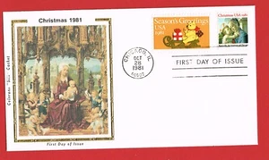 1940-1939 Colorano Silk FDC Cover Christmas Mixed Pair GET 4 PAY FOR 3 - Picture 1 of 1