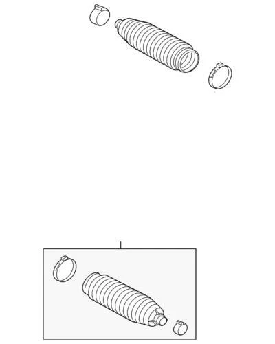 Fuelle de piñón y cremallera izquierda derecha original Ford Lincoln MKZ 2010-2012 AE5Z-3332A Foto 1 de 2