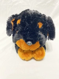 Peek a Boo Plush Rottweiler Black & Brown Dog Plush Stuffed Animal 12" - Picture 1 of 8