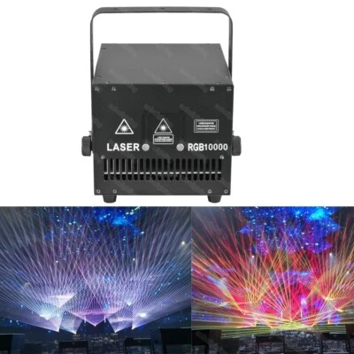 10W RGB Animation Laser Light Party Event Show Stage DJ Disco KTV Theatre Laser - Image 1 of 4