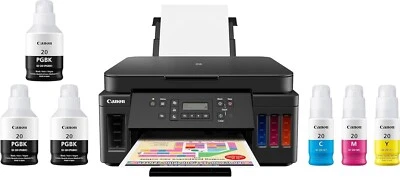 Canon PIXMA G6020 MegaTank Wireless Network Color All-in-One  Inkjet Printer - Image 1 of 4