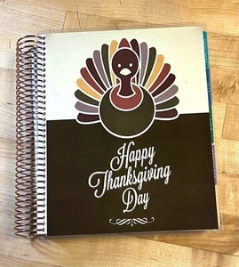 Happy Thanksgiving Türkei Vorder- und Rückseite Set 4 Verwendung mit Erin Condren Planer - Bild 1 von 4