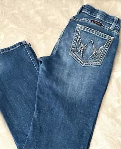 WRANGLER Womens Shiloh Medium Wash Ultimate Riding Jeans Sz 11x34 *See Desc. - Picture 1 of 10