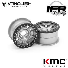 Vanquish 2.2 Aluminum KMC KM236 Tank Clear Beadlock Wheels (2) Open Packaging