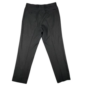 Ralph Lauren Dress Pants Men 34x32 Brown Gray Flat Front Classic Fit Stretch VTG - Picture 1 of 9
