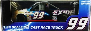 Camión de carreras Kurt Busch #99 Ford Exide 2000. Escala 1-24. Autografiado - Imagen 1 de 6