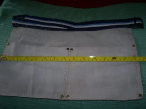  NAGELTASCHE LEDER DOPPELBEUTEL 14" BREIT - Bild 1 von 2