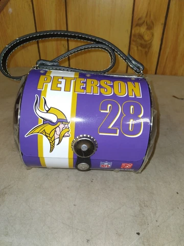 LITTLE EARTH PROFANITY MINNESOTA VIKINGS ADRIAN PETERSON metal handbag purse nfl Cover