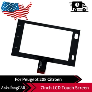 7" Touch Screen Glass Digitizer For Peugeot 208 2008 Citroën C4 Car Radio Player - Bild 1 von 6