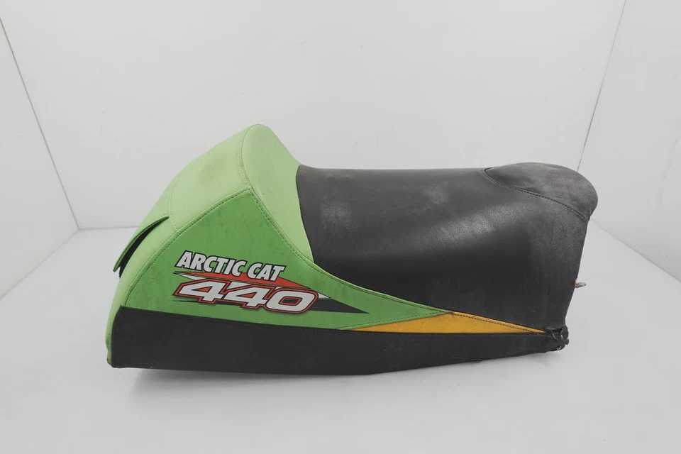 Conjunto de sillín Arctic Cat 440 SNO PRO 2003 OEM negro/verde/amarillo Foto 1 de 4