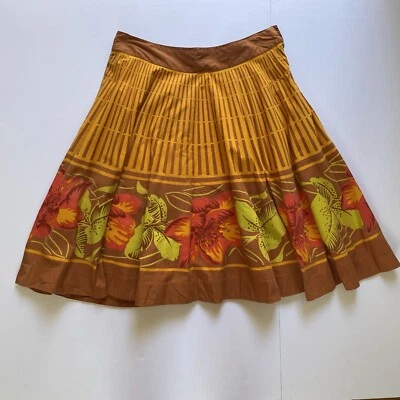 Falda para mujer Odille multicolor floral plisada línea A talla 12 Foto 1 de 4