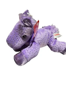 Aurora World Plush - Mini Flopsie - FANTASY Glitter PONY (Purple) (8 inch) - New - Picture 1 of 2