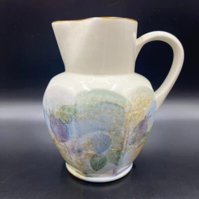 Robert Gordon Australian Pottery Plum Fruit Jug Vase Octagon Shape Vintage 19cm - image 1 of 4