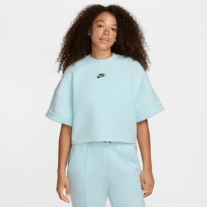 Nike Sportswear Tech Fleece Women's Oversized Shirt Blue Size Medium FV6320-474 - Picture 1 of 13