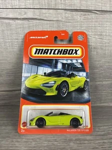 2022 Matchbox McLaren 720S Spider. Lime Green. #3. 1:64 Scale - Picture 1 of 3