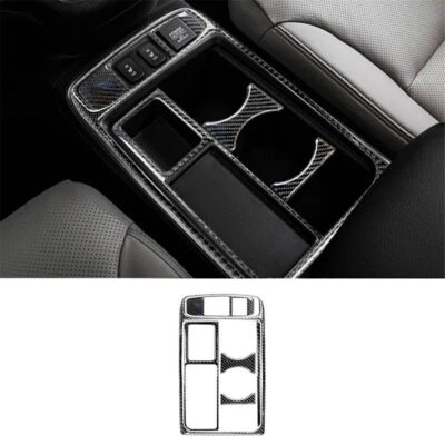 Cubierta portavasos de consola central de fibra de carbono para Honda CRV CR-V 2015-2016 Foto 1 de 4