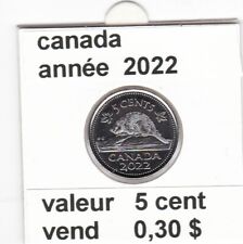 C 2 ) pieces du canada 5 cent   2022