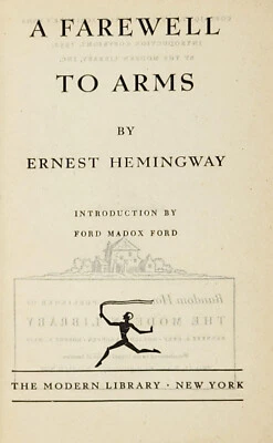 A FAREWELL TO ARMS by ERNEST HEMINGWAY * 1932 HARDCOVER BOOK - Image 1 of 4