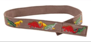 MySelf Belts Embroidered Dinosaur Sz XS 2T Toddler Child All By Self Fastening - Picture 1 of 12