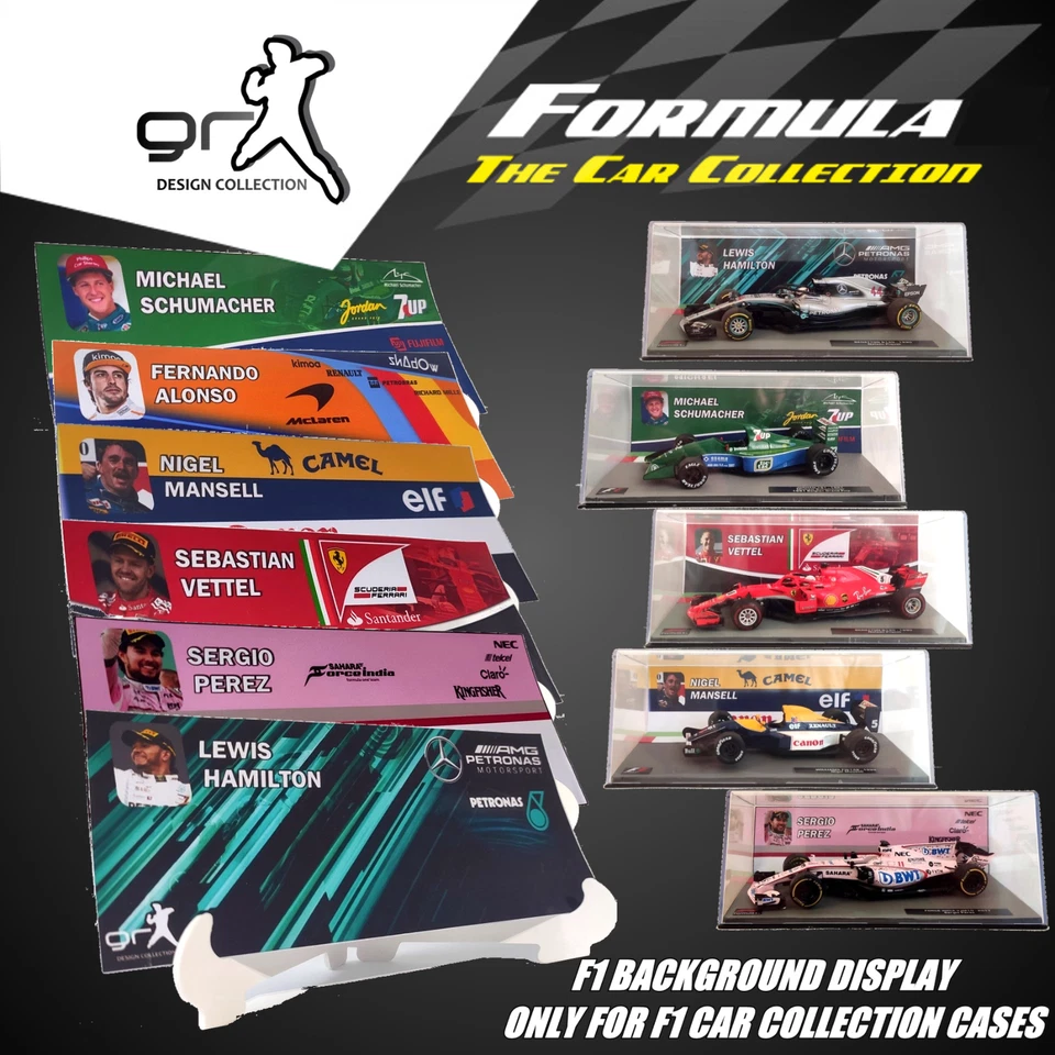 [FULL] F1 Car Collection JUST BACKGROUND DISPLAY Showcase / INLAY / NO MODEL CAR - Immagine 1 di 4