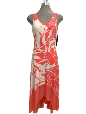 Maxi Vestido Marc New York by Andrew Marc SUNSET Estampado Floral Alto-Bajo Talla XS Lavado Foto 1 de 4
