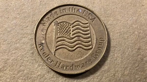 Vintage Solid Brass Hardware Paperweight Keeler Brass Co. Middleville Michigan - Picture 1 of 4