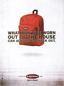 Mochila Eastpak PrintAd De Colección Lo que no se puede usar fuera de casa se puede quitar - Imagen 1 de 1