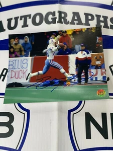 Foto firmata Bubba McDowell 8x10 #3 Houston Oilers NB Autos COA - Foto 1 di 2