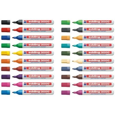 Edding 3000 permanent Marker verschiedene Farben