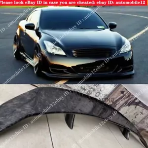 Fit Infiniti G37 Coupe 2Dr 08-13 Forged Carbon Fiber  Trunk GT Spoiler Rear Wing - Picture 1 of 6