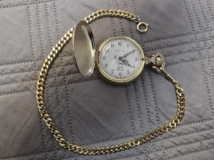 Vintage Westclox Hunter Case Gold Plated U.S.A Manual Wind Men's Pocket Watch - Picture 1 of 5