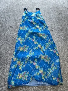 Womens Quad Dress, Size 14, Chiffon, Lined, Vintage, Sleeveless, Lightweight - Picture 1 of 4