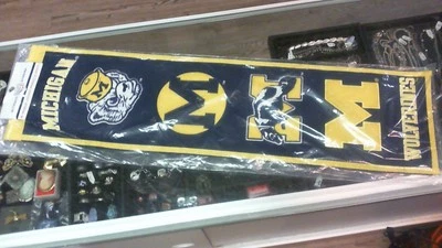 ¡Banner bordado racha ganadora de Michigan Wolverines NCAA! NUEVO Foto 1 de 4