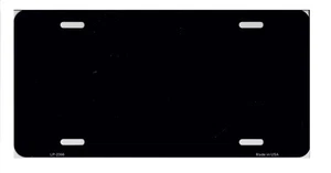 Navy Blue Solid Blank Metal License Plate - Picture 1 of 1