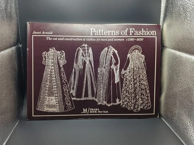 Patterns of Fashion 1560-1620 Janet Arnold Cut & Construction book w/patterns - Image 1 of 4
