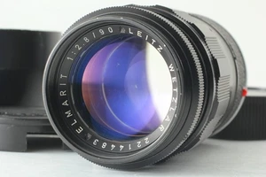 [w/ Hood] Leica Leitz Wetzlar 90mm F/2.8 ELMARIT Black M Mount - Picture 1 of 8
