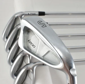 Ping i200 6p 5-6-7-8-9-W RH Black Dot AMT 2.0 Lite S Stiff Golf Iron Set Clubs - Picture 1 of 21