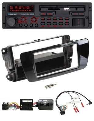 Blaupunkt SD Lenkrad USB Bluetooth DAB Autoradio für Seat Ibiza Klavierlack schw - Bild 1 von 4