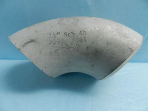 1-1/4" - 5086 MARINE ALUMINUM 90' PIPE FITTING ELBOW, Sch 40, BUTT WELD, NEW - Picture 1 of 4